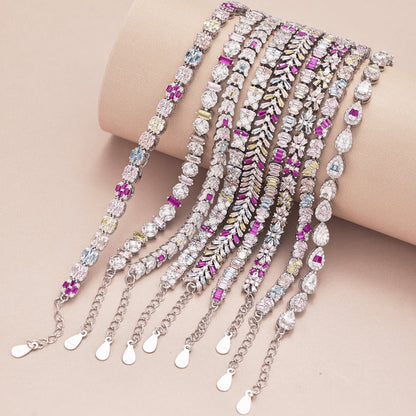 [ELAN LUXE]Unique Colorful Flower Shape Daily Bracelet