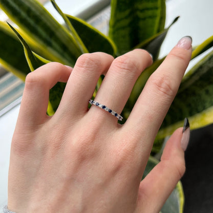 [ELAN LUXE]Exquisite Colorful Round Cut Tennis Ring