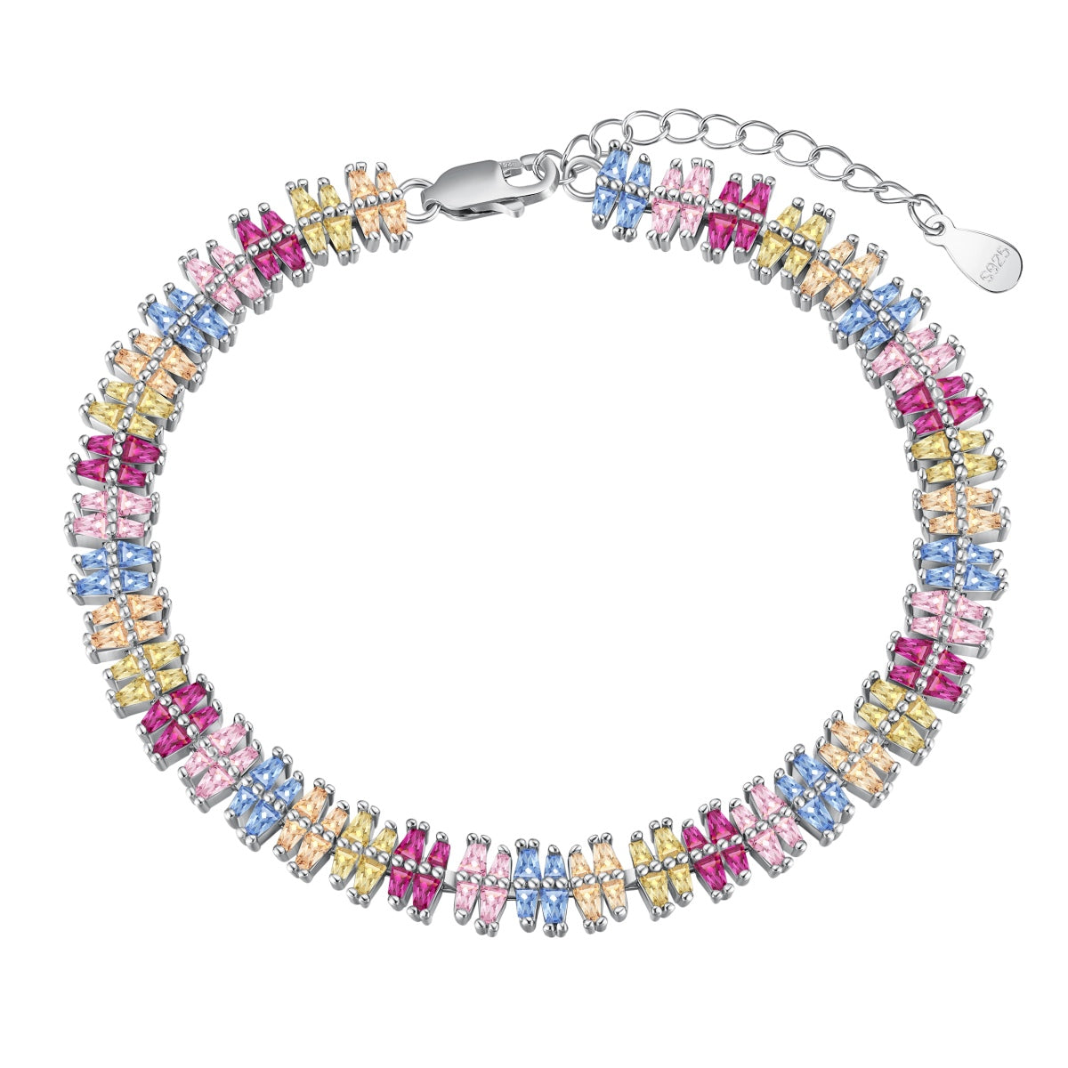 [ELAN LUXE]Sparkling Exquisite Multi Cut Party Bracelet