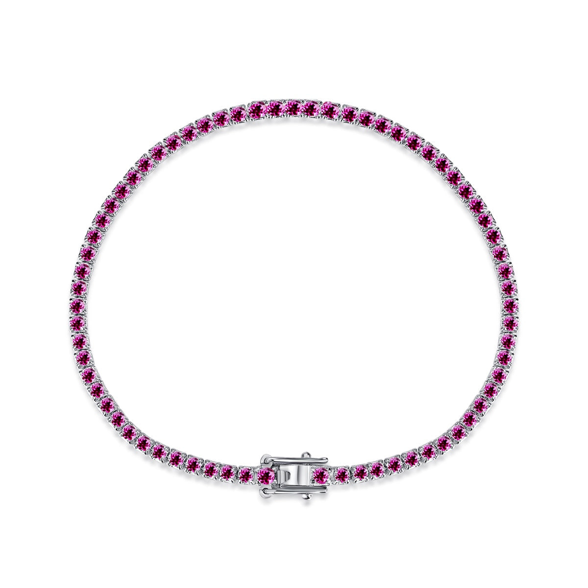 [ELAN LUXE]Dazzling Colorful Round Cut Daily Bracelet