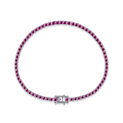 [ELAN LUXE]Dazzling Colorful Round Cut Daily Bracelet