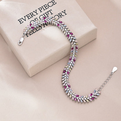 [ELAN LUXE]Dainty Radiant Emerald Cut Daily Bracelet