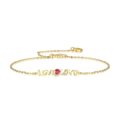 [ELAN LUXE]Romantic Heart Shape Lover Bracelet