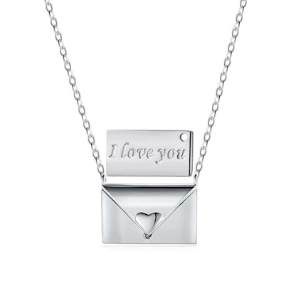 [ELAN LUXE]Envelope Heart Shape Mother's Day Necklace