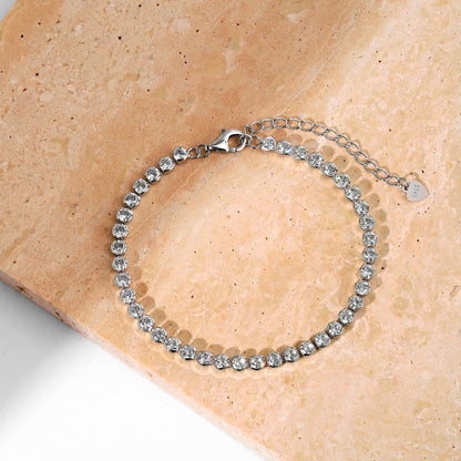 [ELAN LUXE]Ornate  Sparkling Round Cut Daily Bracelet