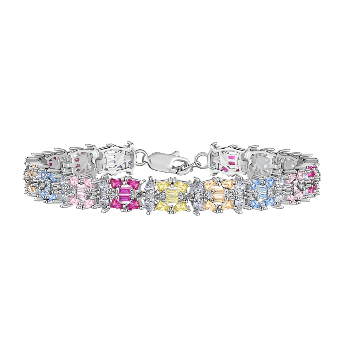 [ELAN LUXE]Delicate Colorful Multi Cut Party Bracelet