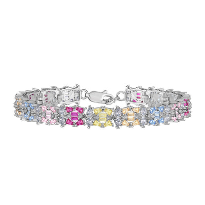 [ELAN LUXE]Delicate Colorful Multi Cut Party Bracelet