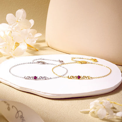 [ELAN LUXE]Romantic Heart Shape Lover Bracelet