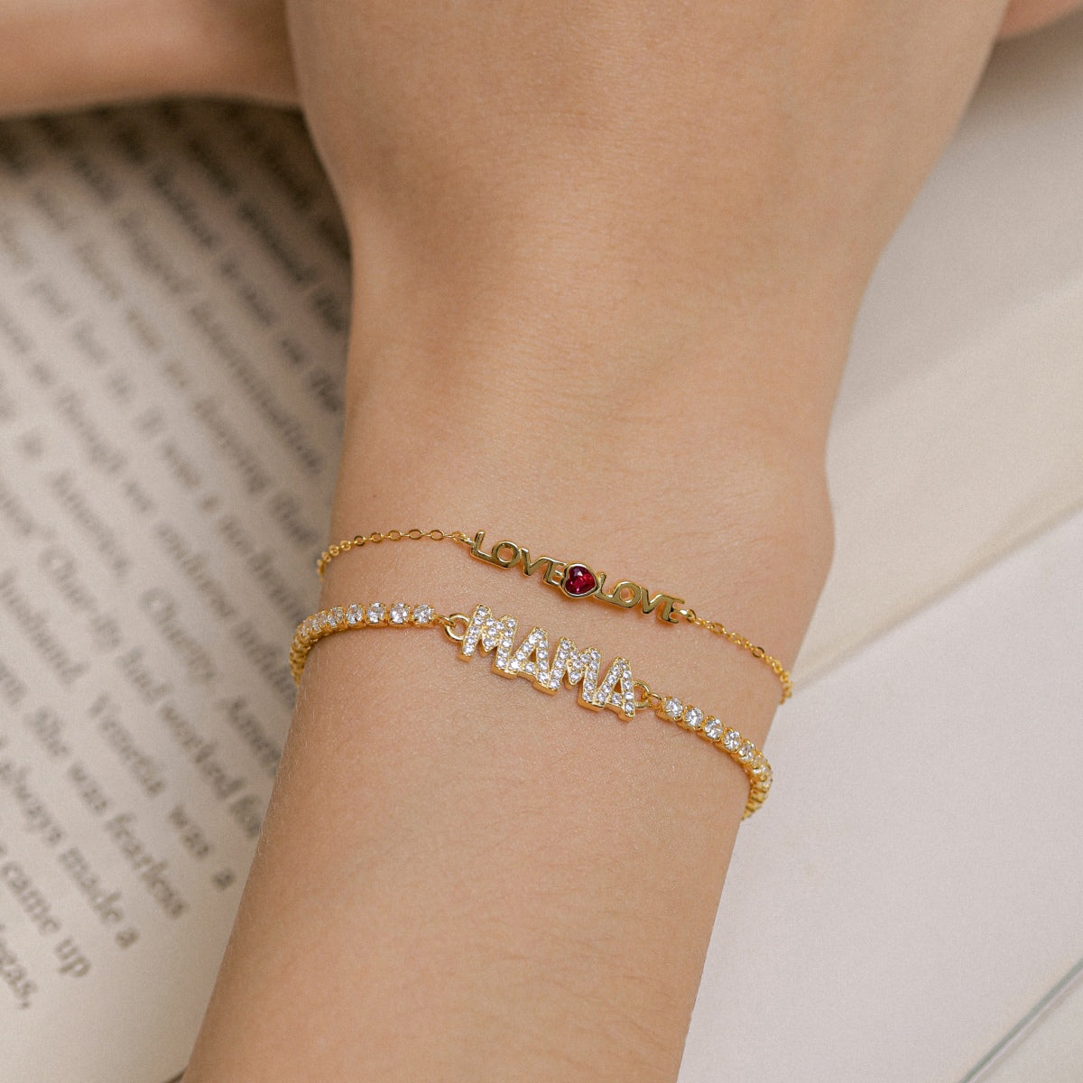 [ELAN LUXE]Romantic Heart Shape Lover Bracelet