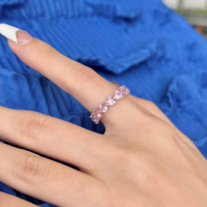 [ELAN LUXE]0.25 Carat Radiant Romance Heart Cut Lover Ring