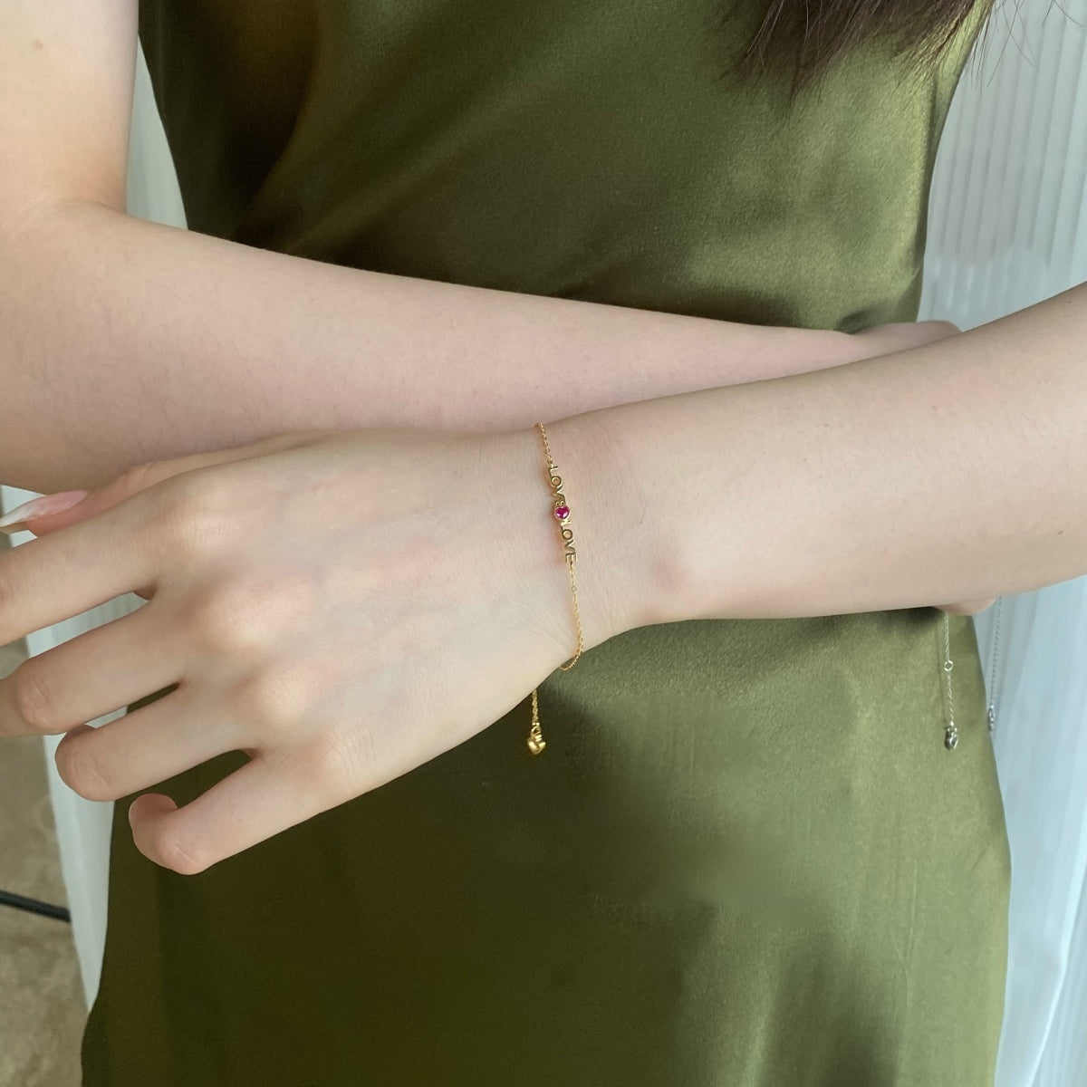 [ELAN LUXE]Romantic Heart Shape Lover Bracelet