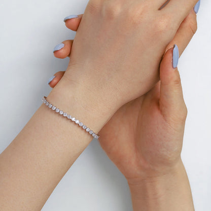 [ELAN LUXE]Ornate  Sparkling Round Cut Daily Bracelet
