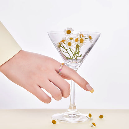 [ELAN LUXE]Dazzling Polychromatic Multi cut Daily Ring