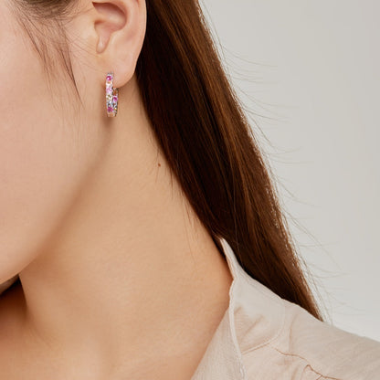 [ELAN LUXE]Unique Round Cut Daily Earrings