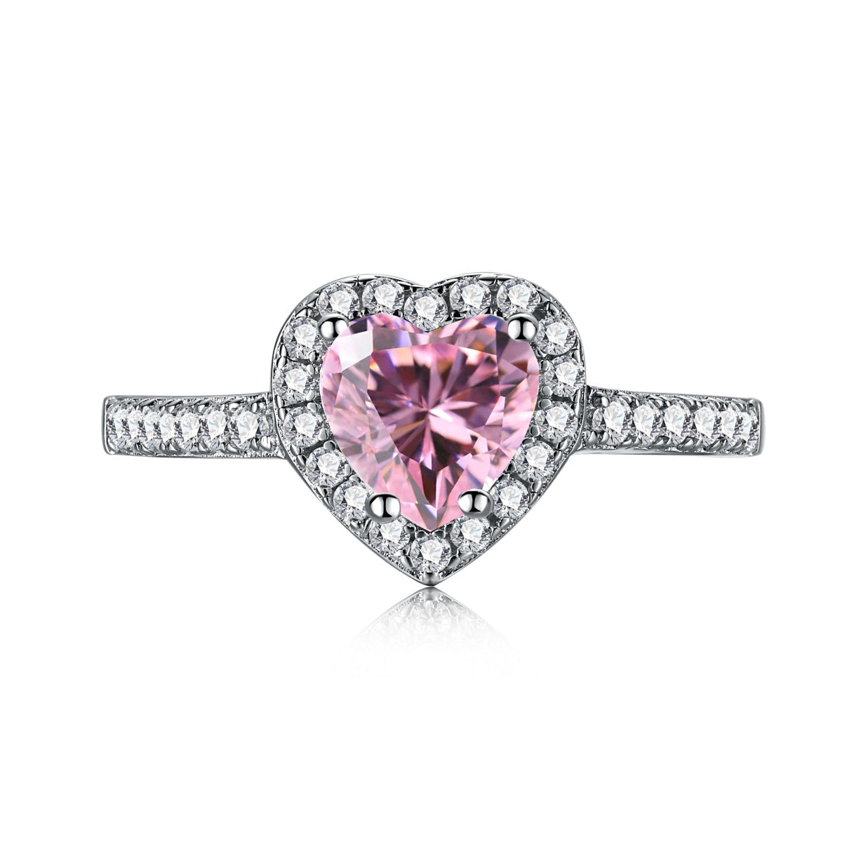 [ELAN LUXE]Eternity Splashy Romantic Heart Shape Lover Ring