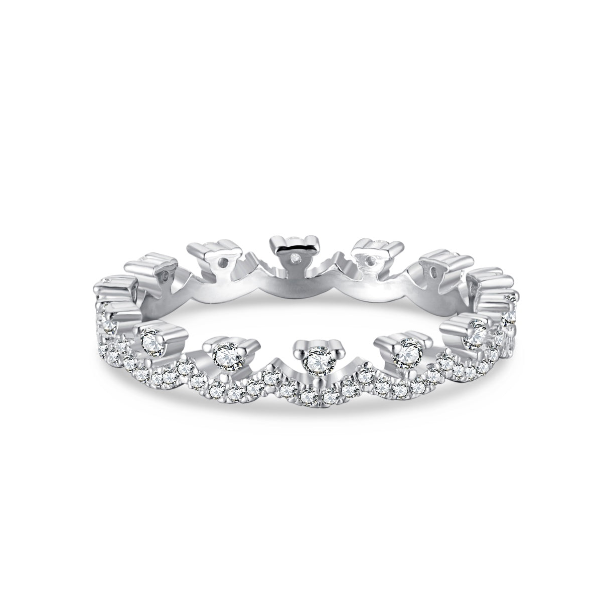 [ELAN LUXE]Elegant Resplendent Round Shape Party Ring