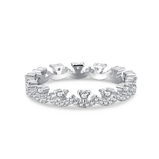 [ELAN LUXE]Elegant Resplendent Round Shape Party Ring