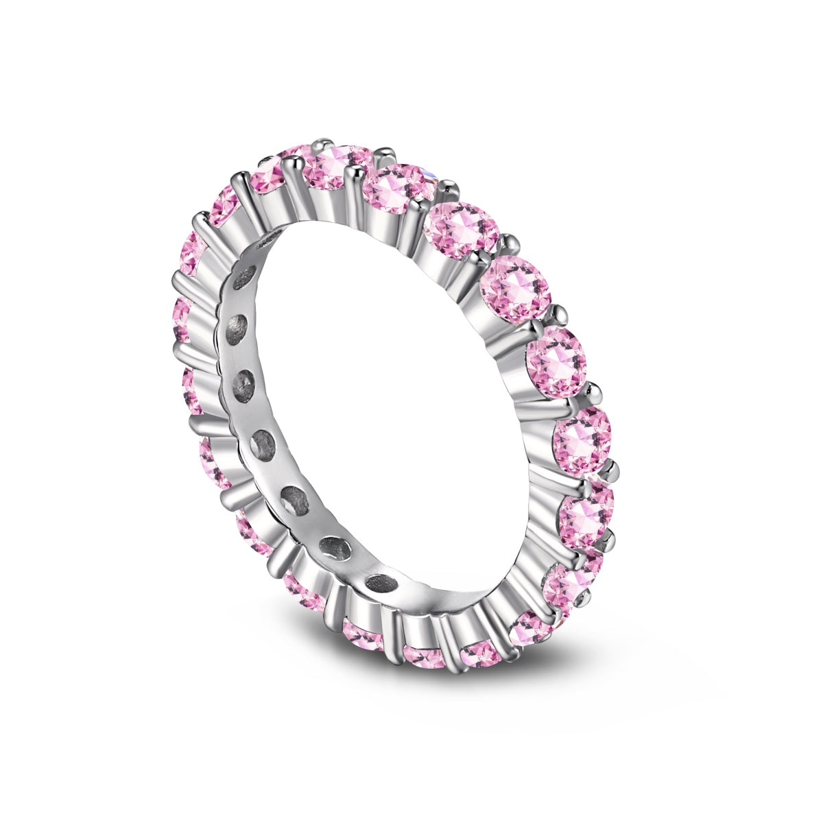 [ELAN LUXE]Sparkling Round Cut Tennis Ring