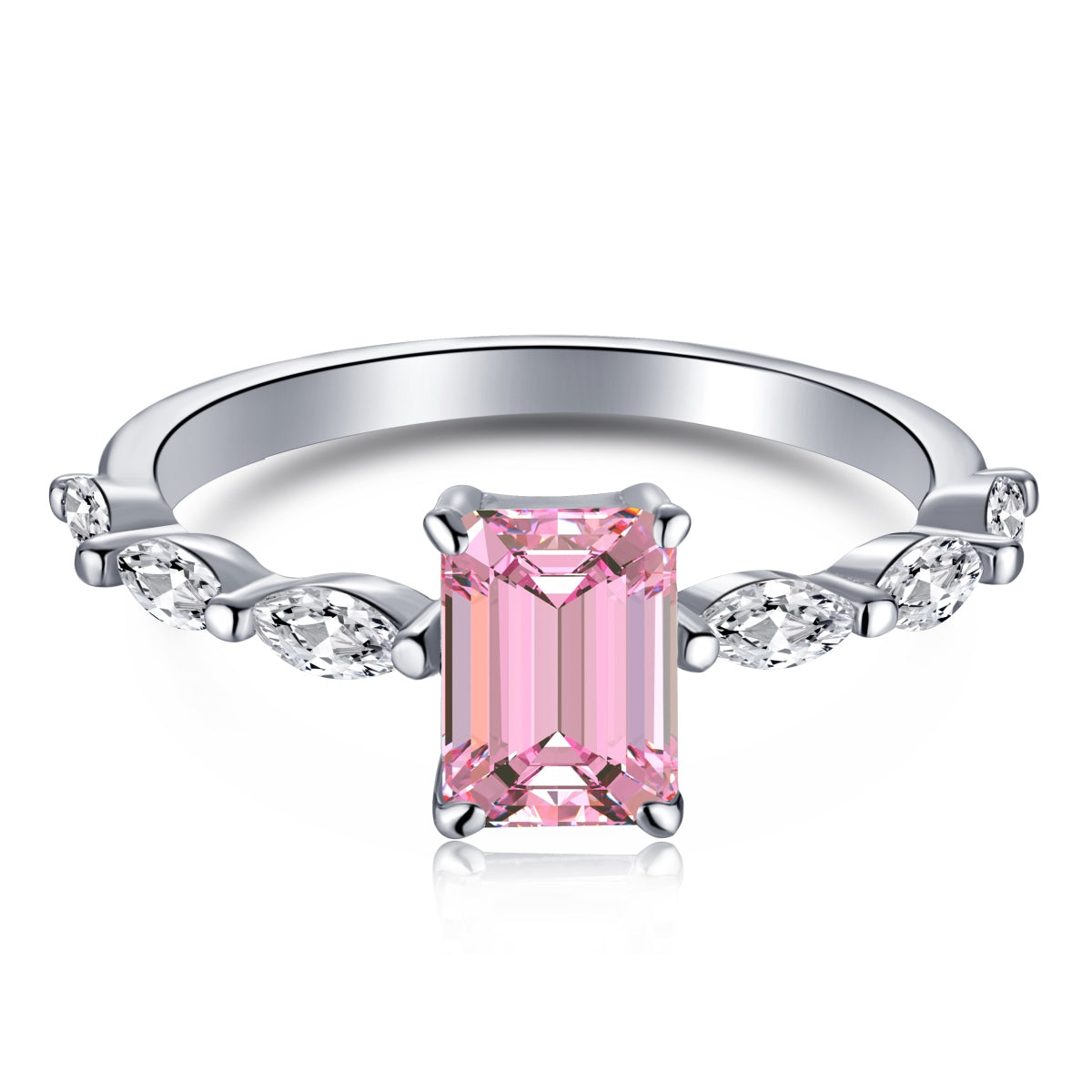 [ELAN LUXE]1.0 Carat Dainty Resplendent Radiant Cut Daily Ring