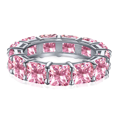 [ELAN LUXE]Elegant Princess Cut Tennis Ring