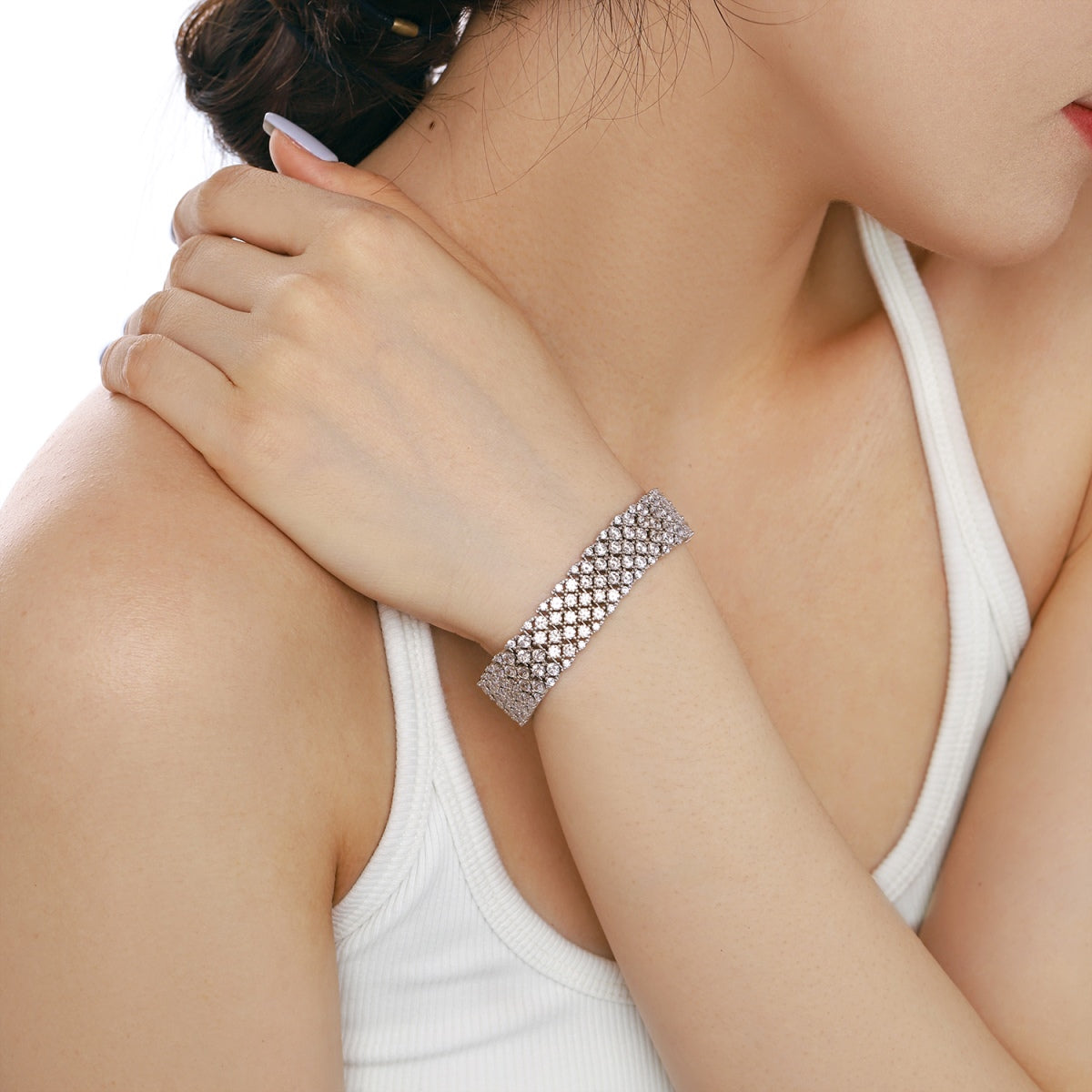[ELAN LUXE]Ornate Elegant Round Cut Party Bracelet