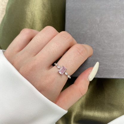 [ELAN LUXE]1.0 Carat Dainty Resplendent Radiant Cut Daily Ring