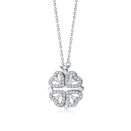 [ELAN LUXE]Ornate Heart Cut Flower Shape Necklace