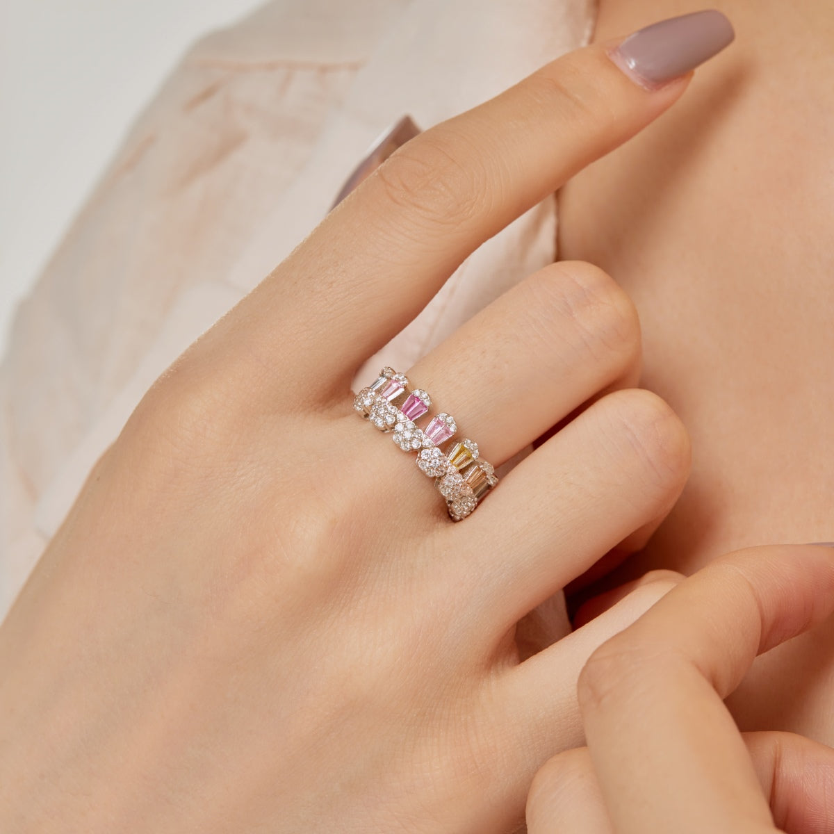 [ELAN LUXE]Gorgeous Radiant Cut Daily Ring