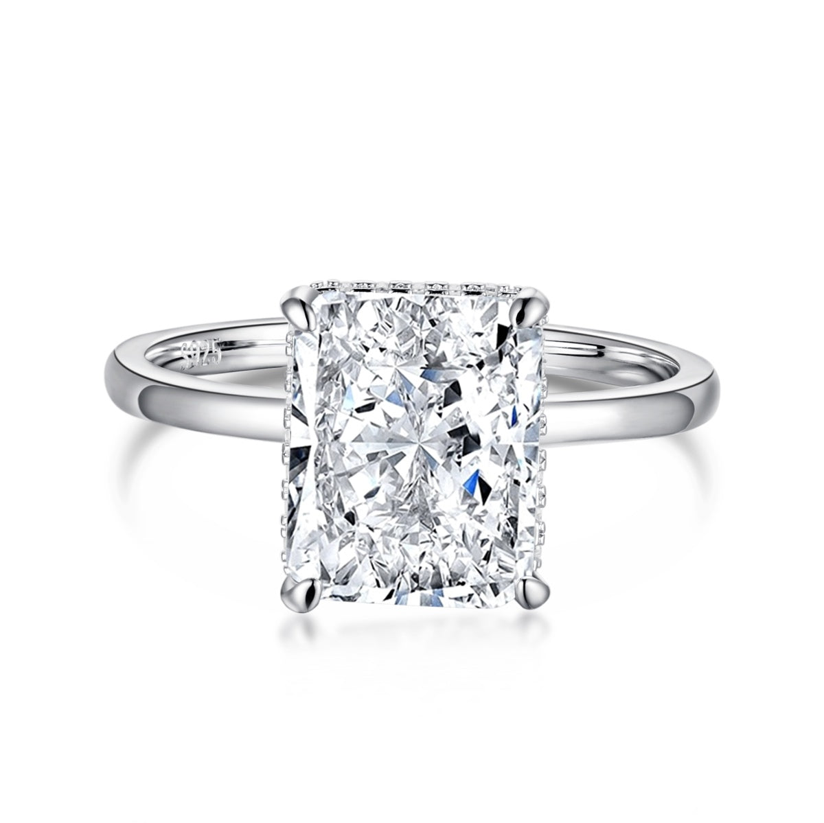 [ELAN LUXE]4.0 Carat Ornate Enchanting Radiand Cut Banquet Ring