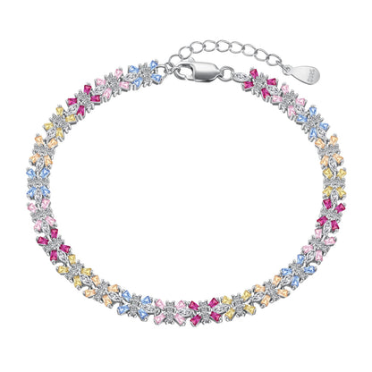 [ELAN LUXE]Radiant Colorful Emerald Cut Party Bracelet