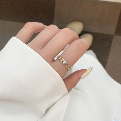 [ELAN LUXE]0.25 Carat Radiant Romance Heart Cut Lover Ring