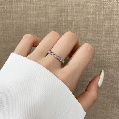 [ELAN LUXE]Elegant Resplendent Round Shape Party Ring