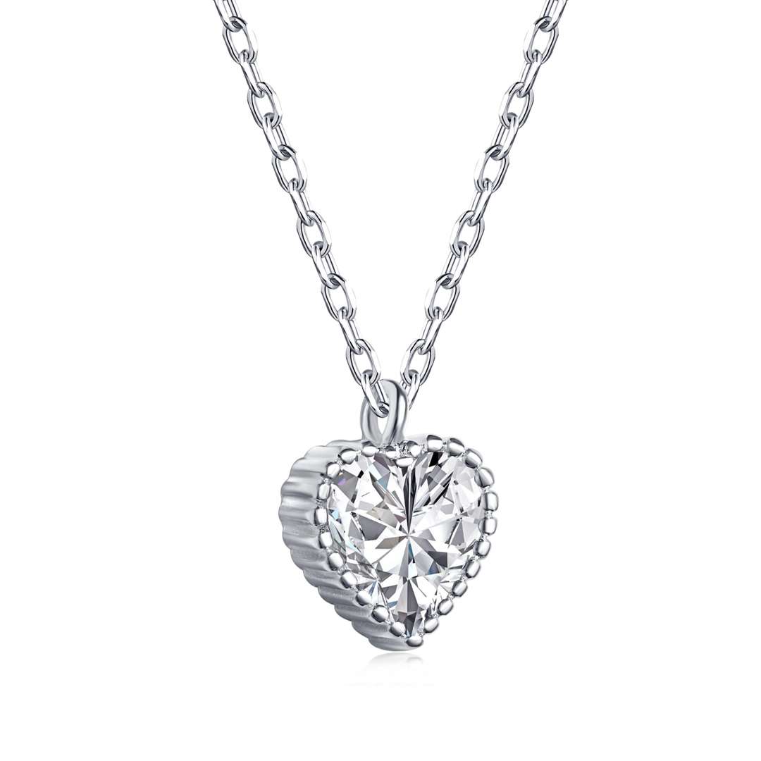 [ELAN LUXE]Ornate Heart Shape Necklace