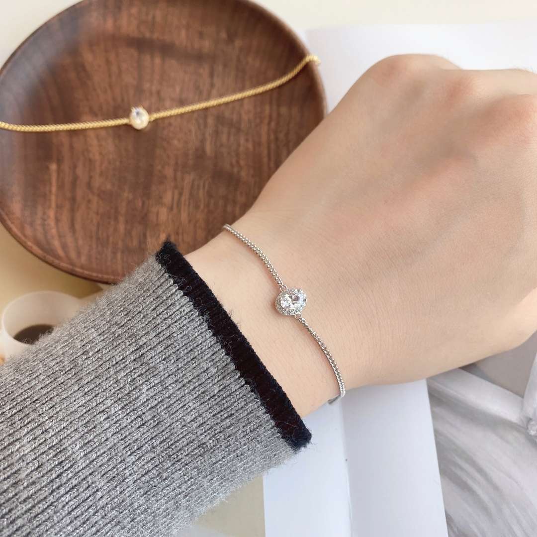[ELAN LUXE]Exquisite Oval Shape Bracelet