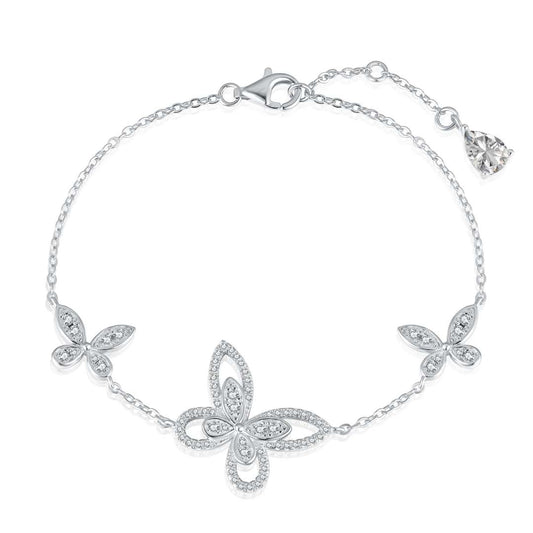 [ELAN LUXE]Delicate Butterfly Pendant Bracelet