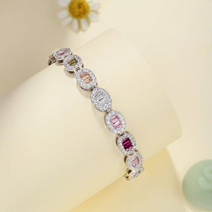 [ELAN LUXE]Exquisite Ornate Emerald Cut Daily Bracelet