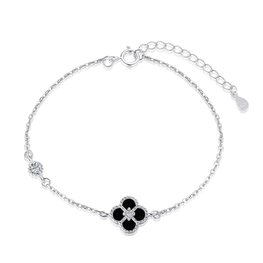 [ELAN LUXE]Delicate Four Leaf Clover Bracelet