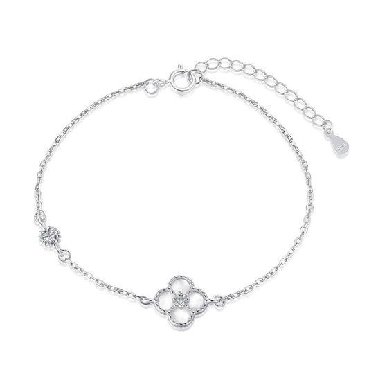 [ELAN LUXE]Delicate Four Leaf Clover Bracelet