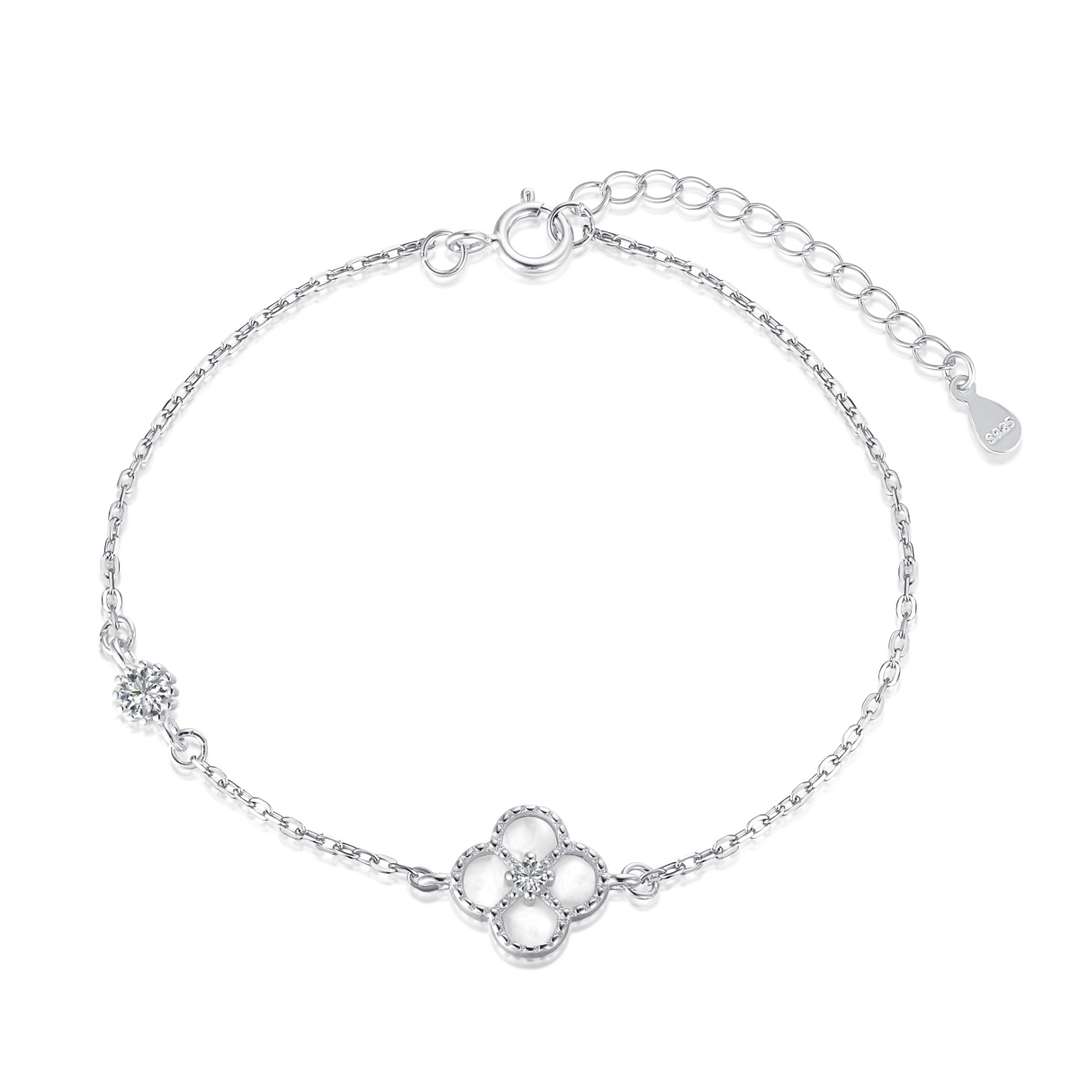 [ELAN LUXE]Delicate Four Leaf Clover Bracelet