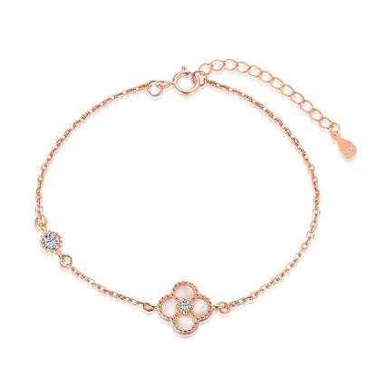 [ELAN LUXE]Delicate Four Leaf Clover Bracelet