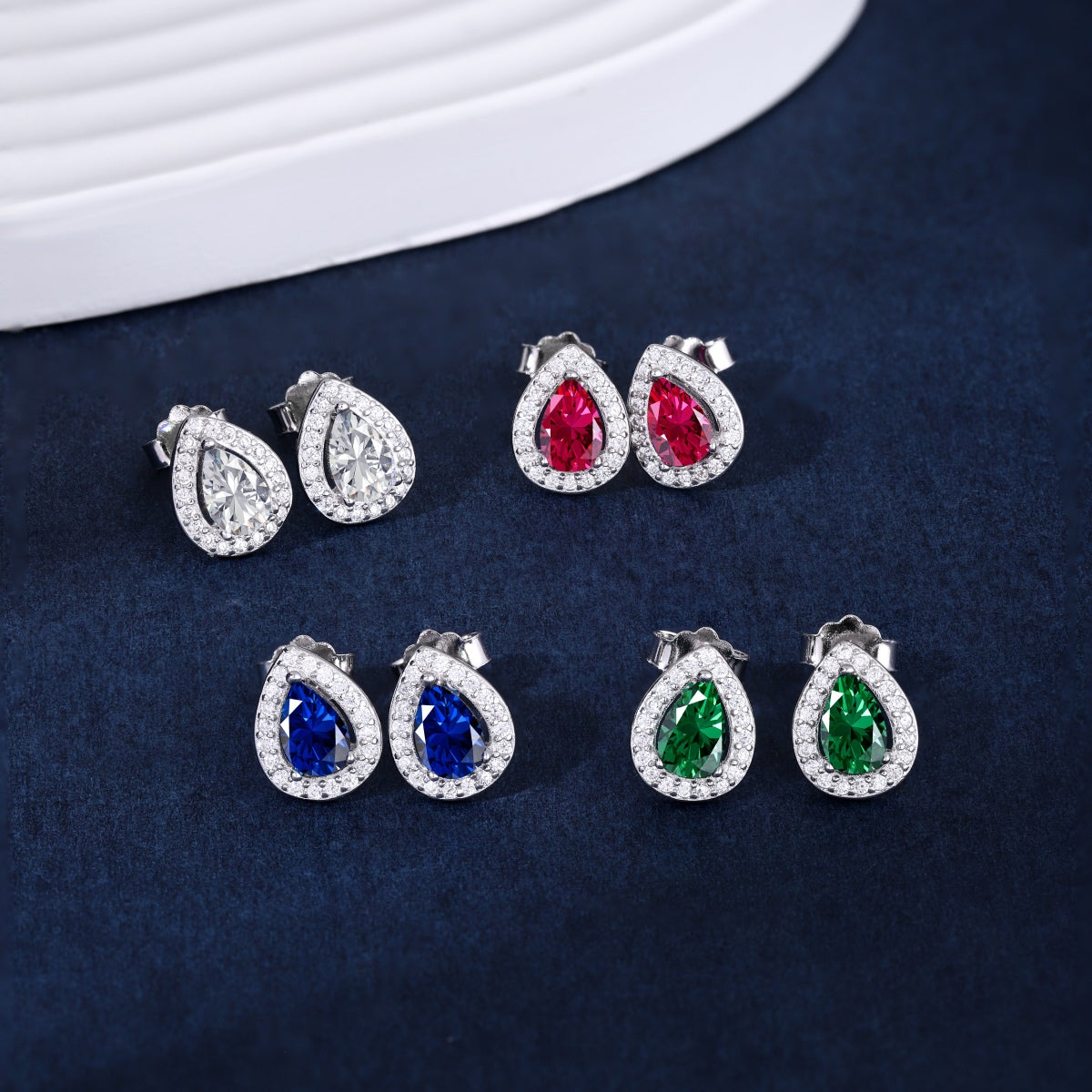 [ELAN LUXE]Luxurious Water Drop Shape Earrings