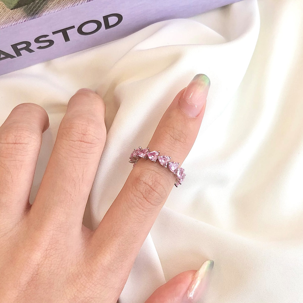 [ELAN LUXE]0.25 Carat Radiant Romance Heart Cut Lover Ring
