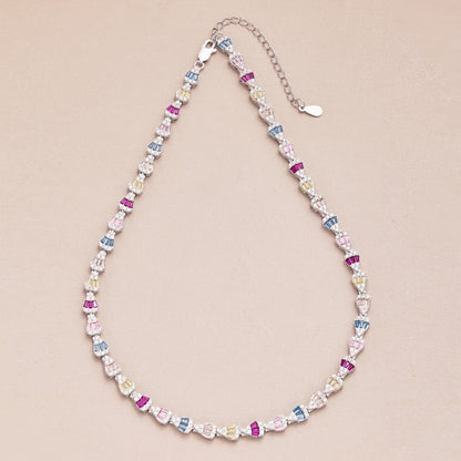 [ELAN LUXE]Radiant Colorful Rainbow Necklace