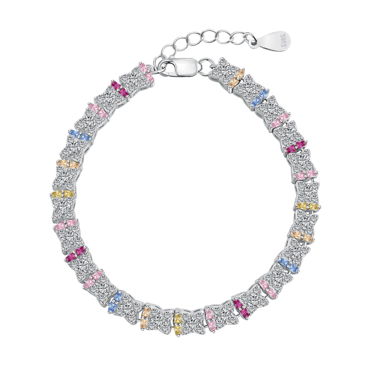 [ELAN LUXE]Unique Colorful Flower Shape Daily Bracelet