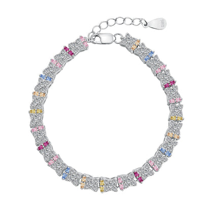 [ELAN LUXE]Unique Colorful Flower Shape Daily Bracelet