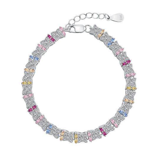 [ELAN LUXE]Unique Colorful Flower Shape Daily Bracelet
