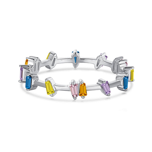 [ELAN LUXE]Unique Trapezoid Cut Daily Ring