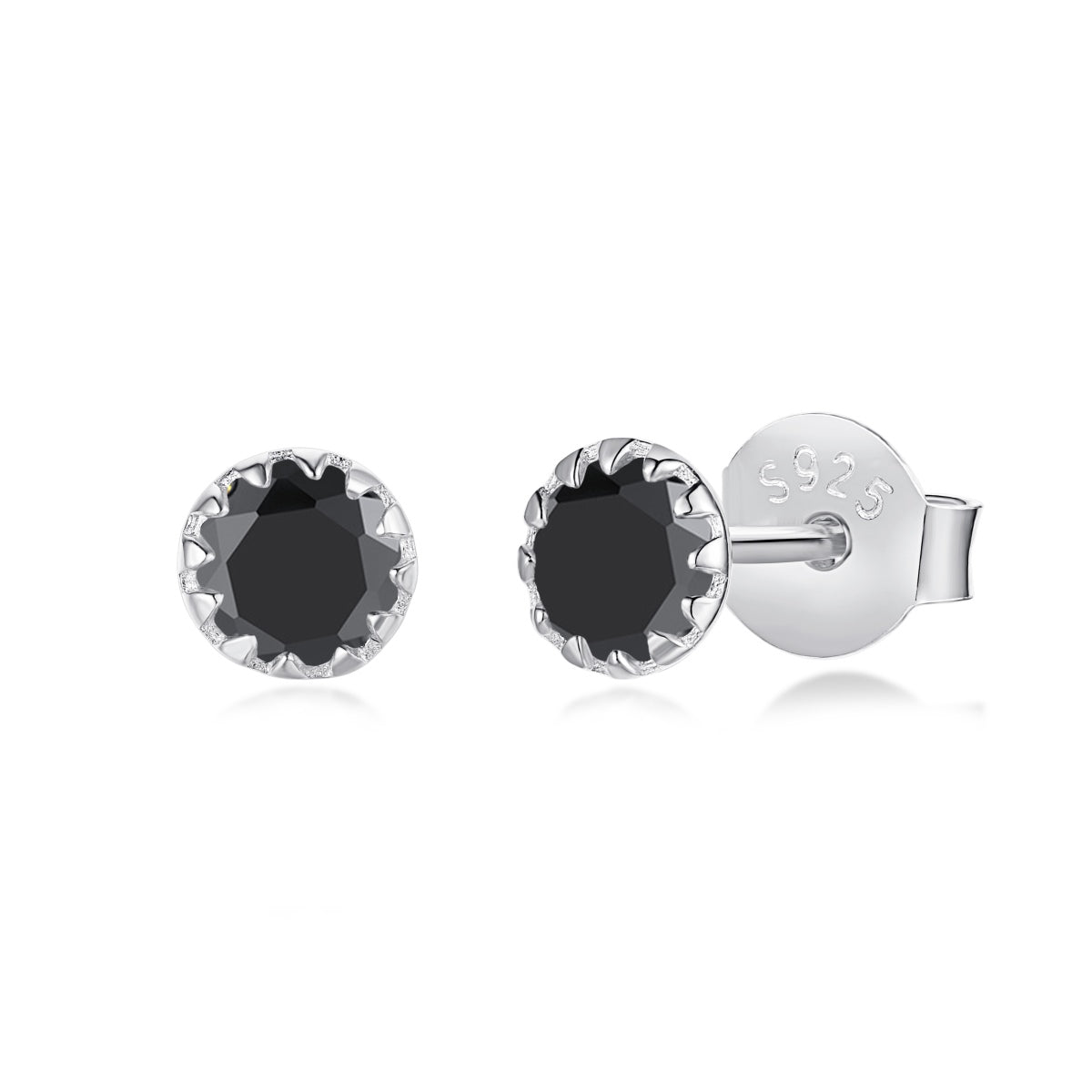 [ELAN LUXE]Sparkling Colorful Round Shape Earrings