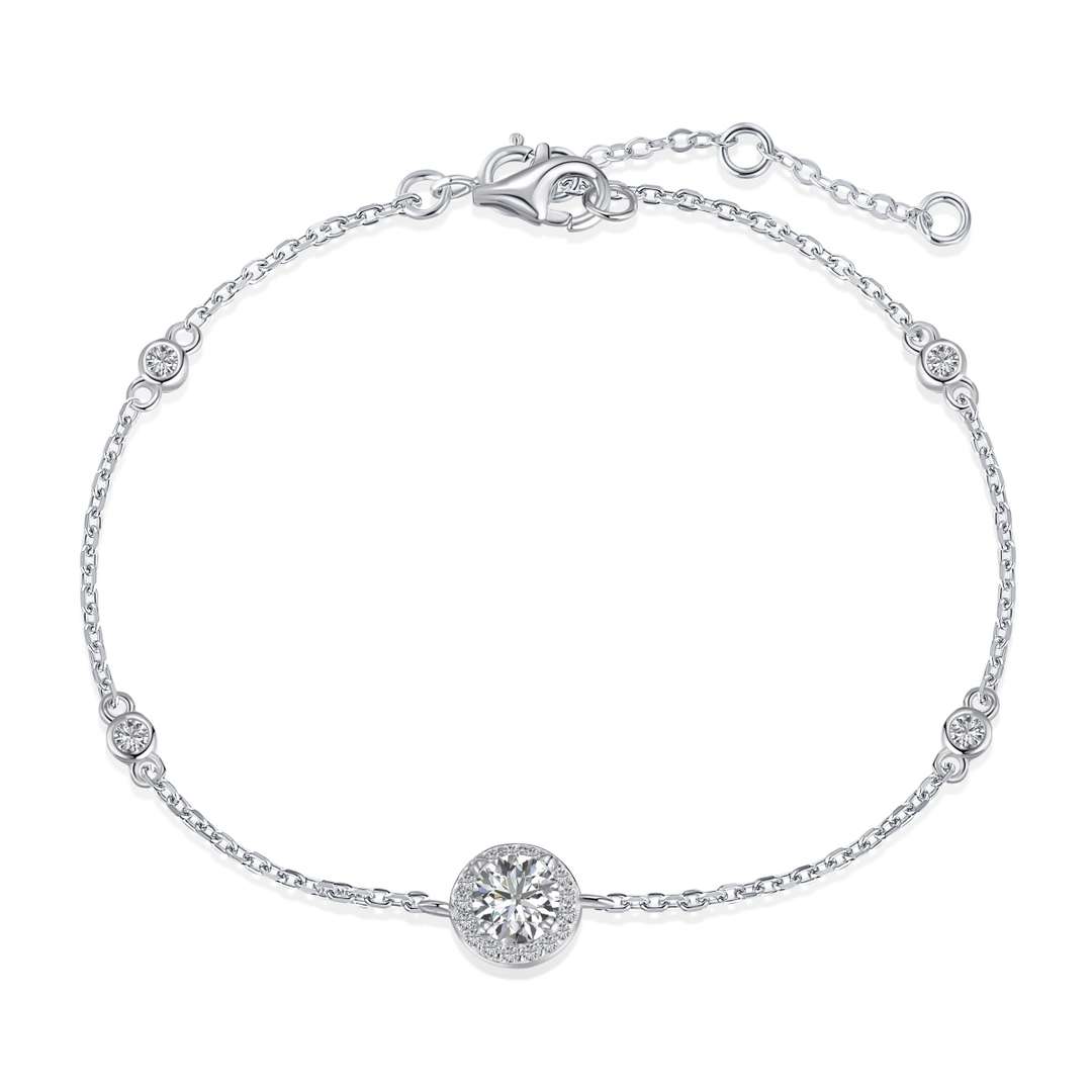 [ELAN LUXE]Dazzling Round Cut Shape Bracelet