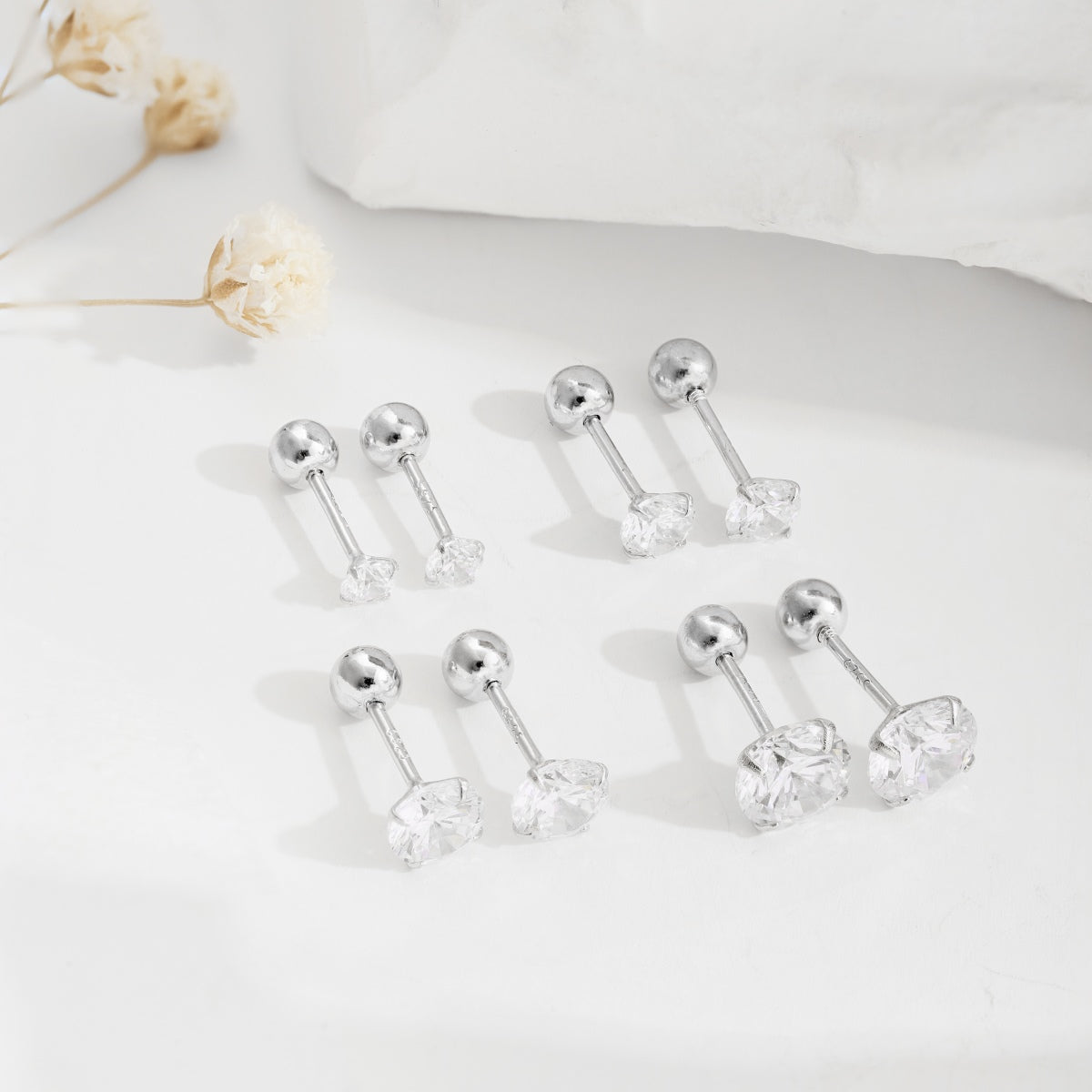 [ELAN LUXE]Unique U-Shaped Ear Bone Earrings
